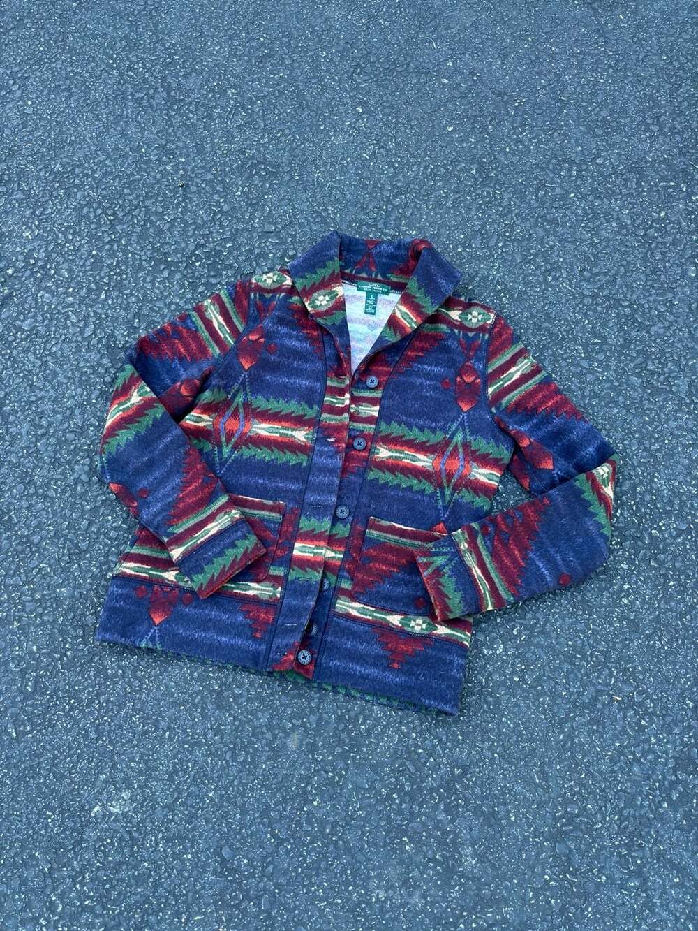 Lauren Jeans Co. Ralph Lauren Jacket Size S Aztec Southwestern Shawl
